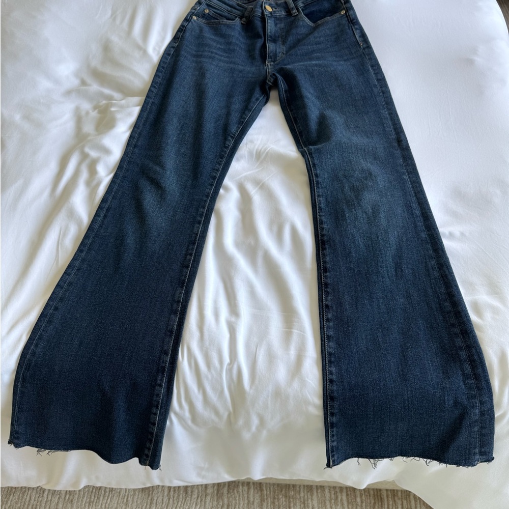 DL1961 Blue Flare Wide Leg Jeans